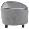 Dog Sofa Gray 27.2"x19.3"x15.7" Plush