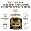 Calming Chews for Labrador Dogs with Valerian Root and Hemp Oil Aid during Thunderstorms Separation Car Rides Hip and Joint Health Tasty Dog Calming T