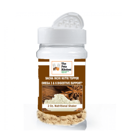 Sacha Inchi Omega 3 & 6 Digestive Support The Petz Kitchen- Organic & Human Grade Ingredients For Home Prepared Meals & Treats (size: 2 oz. / Shaker)