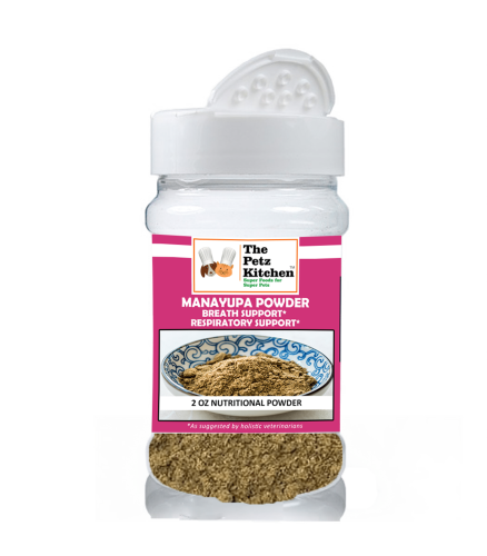 Manayupa Powder - Breath Support & Respiratory Support* The Petz Kitchen For Dogs & Cats* Manayupa Powder - Breath Support & Respiratory Support* The Petz Kitchen For Dogs & Cats*