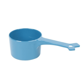 Messy Mutts Melamine Dog Food Scoop (Color: Blue, size: 1 Cup)