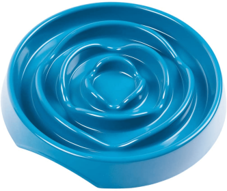 Messy Mutts Interactive Slow Feeder (Color: Blue, size: 1.75 Cup)